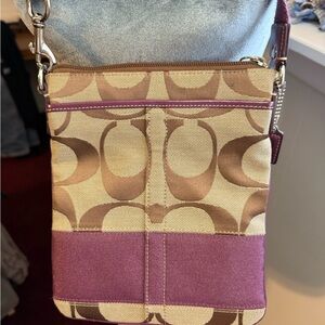 Coach Crossbody Bag vintage - Brown and Purple